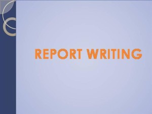 Custom report writing service